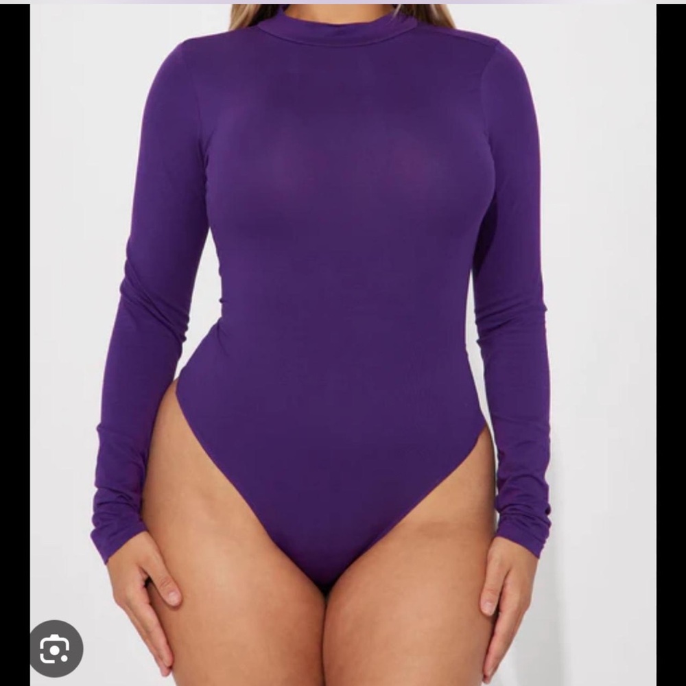 Fashion Nova Vibrant Purple bodysuit